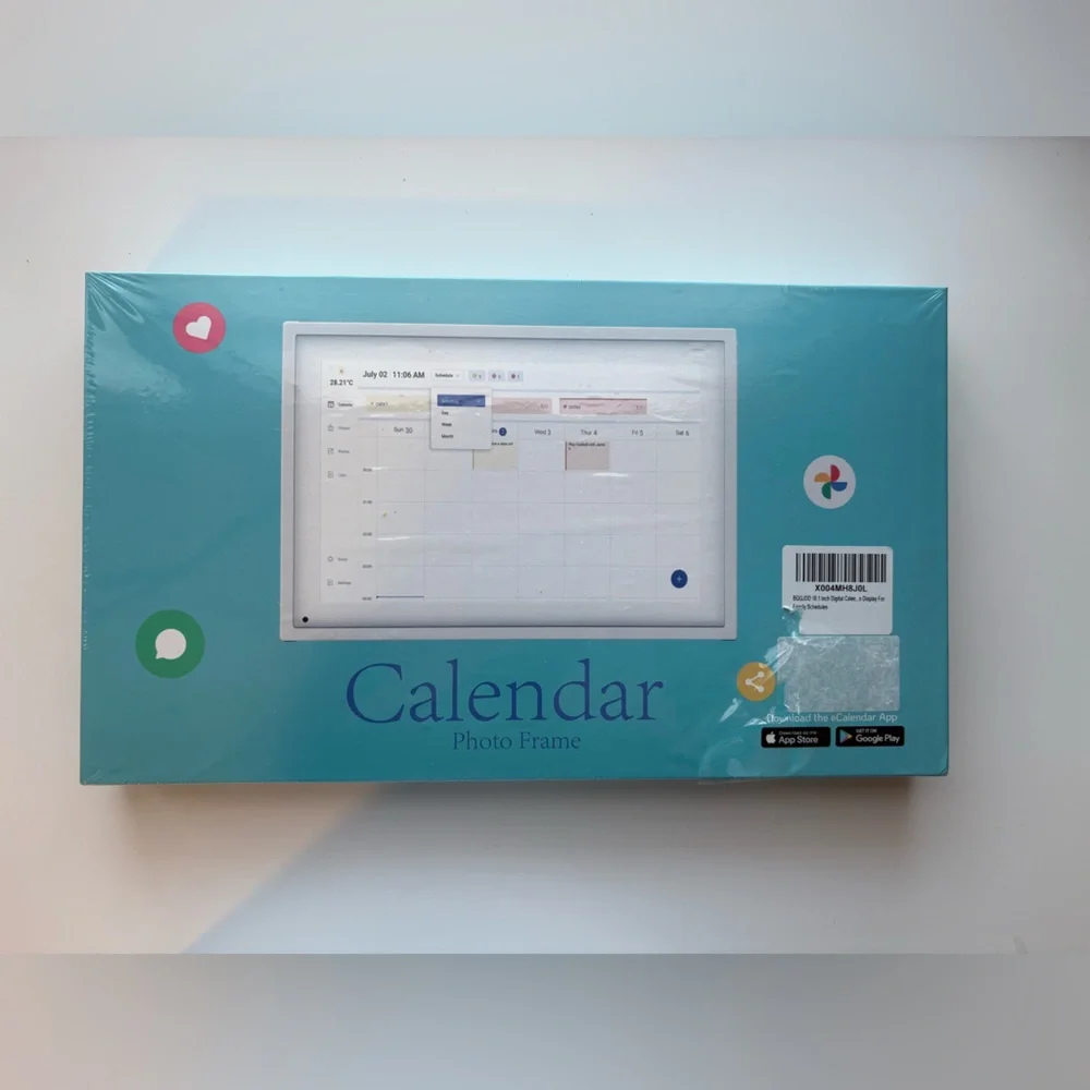 Blue Calendar Photo Frame